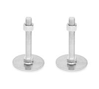 Ganter Normelemente | Pieds de réglage en acier inoxydable - GN 41-80-M10-100-D0-SK | Diamètre du pied : 80 mm