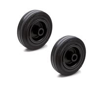 Ganter Normelemente | Roues en caoutchouc, roues de rechange | 125 mm | 2 roues | 220 kg | Revêtement en caoutchouc, corps de roue polypropylène | GN 22873-125-G-A