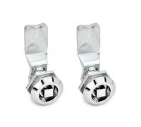 Ganter Normelemente | Verrous à l'aide d'une clé à douille - GN 115-VK8-32 | Actionnement avec carré SW8 2 pièces, argent