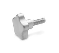 Ganter Normelemente Vis à poignée étoile en acier inoxydable GN 5334-60-M12-50 - Mat - 1 pièce.