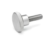 Ganter Normelemente | Vis moletées hautes - DIN 464-M10-20-NI | Filetage M10 | Longueur du filetage : 20 mm | Acier inoxydable NI | 1 pièce