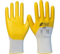 Gants 03405 taille 8 blanc/jaune PES avec nitrile EN 388 PSA II 12 NITRAS