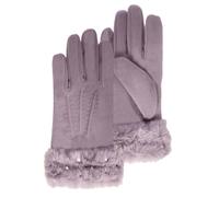 Gants 6/8 Ans En Polaire - Doublés Fausse Fourrure Gris 6/8A