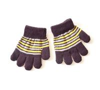 Gants À Doigts Complets Pour Tout-petits Mitaines Tricotées À Rayures Cyclisme Universel Pour Bébé Fille Et Garçon Hiver Et Automne
