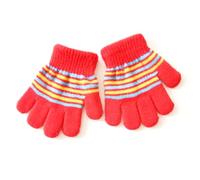 Gants À Doigts Complets Pour Tout-petits Mitaines Tricotées À Rayures Cyclisme Universel Pour Bébé Fille Et Garçon Hiver Et Automne