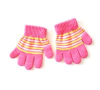 Gants À Doigts Complets Pour Tout-petits Mitaines Tricotées À Rayures Cyclisme Universel Pour Bébé Fille Et Garçon Hiver Et Automne