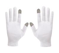 Gants à écran tactile en coton - Protection de main-d'œuvre, équipement de travail, de sommeil doux, usure de lotion hydratante, vêtements manuels de sommeil respirants, gants de sommeil hydratan