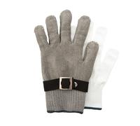 Gants à huitre 2 pièces en acier inoxydable grande taille L Point Virgule