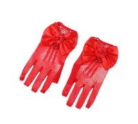 Gants à la mode pour filles avec détails en dentelle complexes, gants en filet de pêche respirants pour les mariages et les célébrations Gants de filles à fleurs