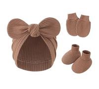 Gants à main, chapeau de pépinière avec chaussettes, chaussures pour nouveau-nés, tout-petits, respirants