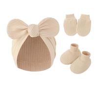 Gants à main, chapeau de pépinière avec chaussettes, chaussures pour nouveau-nés, tout-petits, respirants