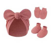 Gants à main, chapeau de pépinière avec chaussettes, chaussures pour nouveau-nés, tout-petits, respirants