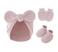 Gants à main, chapeau de pépinière avec chaussettes, chaussures pour nouveau-nés, tout-petits, respirants