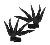 Gants à main du squelette - Hands squelettes effrayants, accessoires de fête à la main effrayants, jouets de fantômes de sorcière s'adapte à tout le doigt | Une paire de gants de cosplay de diable Cl