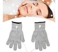 Gants à microcourant de Massage du Visage, électrode TENS/EMS en Fibres conductrices, pour amincir et raffermir Le Corps, soulage la Douleur, Paquet de 3