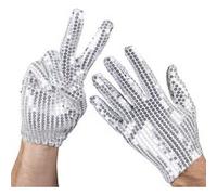 gants à sequins argentés adulte - boland 03073 Gris G
