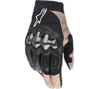 Gants Alpinestars Megawatt Cuir Noir/ Rouge Fluo/ Pierre