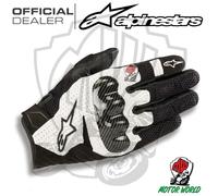 Gants ALPINESTARS SMX-1 Air V2 Performance Noir Blanc Cuir Stradale
