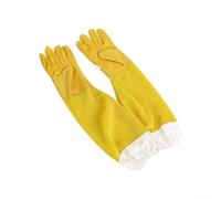 Gants anti-abeilles respirants équipement essentiel pour les apiculteurs expérimentés, fabriqués à partir de peau de mouton pour plus de flexibilité (jaune, XL)