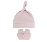 Gants anti-griffures pour bébé avec nœud de queue, turban pour protection, mitaines anti-rayures, gants anti-rayures pour bébé, b, taille unique