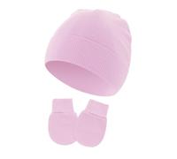 Gants Anti-rayures Avec Un Chapeau De Nouveau-nés Doux Et Respirant Fœtal Brimless Hospital Caps Windproof New Parent Essential