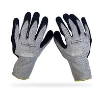 Gants Anti-Vibration - Paire de Gants de Travail en Fibre de Verre et Spandex - Taille 10/L, Noir-vert Fluo