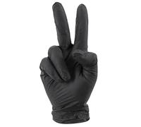 Gants atelier nitrile a usage unique noir P2R (x100) Noir