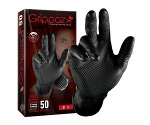 Gants atelier nitrile écailles de poisson résistant aux produits chimiques, aux huiles, a l'essence Selection P2R (x50) Noir