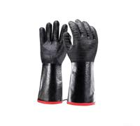 Gants Barbecue Résistant Chaleur Longs pour coton Gants Barbecue(14-Thin) | Manches extra-longues, protection avant-bras, pour idéal barbecue et four, pour coton doux intérieur