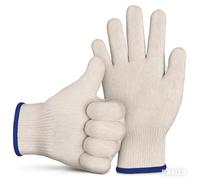 Gants Barbecue RéSistants Chaleur Manipulation des Aliments sur Votre Friteuse, Gril Ou Four, AntidéRapants, ImperméAbles RéSistants l'huile, Ils sont TrèS Faciles à Nettoyer(White)