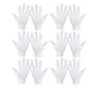 Gants Blancs 12 Pièces Multifonctions Et Confortables | Gants de Costume Blancs pour Homme Pour Salon Bureau Maison Cosplay Halloween Mariage Sommeil Inspection De Bijoux