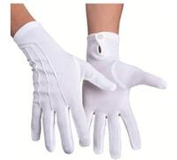 Gants Blancs Adulte Avec Bouton Pression L/xl - Blanc - Taille Unique Blanc G