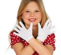 Gants blancs de magicien pour enfant, costume de 17 cm