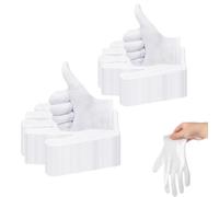 Gants blancs en coton pour les mains sèches, respirants, hydratants, gants en coton blanc pour femme pour l'hydratation cosmétique et l'inspection des bijoux (24 paires), taille XL