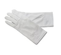 Gants blancs en nylon broderie blanche (9.5)