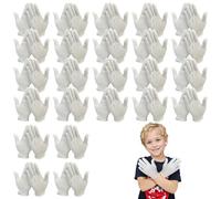Gants blancs enfants 24 paires 6 pouces coton gants blancs doux et confortables pour enfants de protection du travail pour à la maison, école