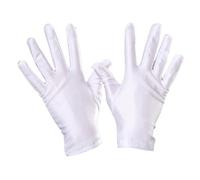 Gants blancs pour adultes pour funérailles, smoking formel, défilés, costume d'Halloween, fournitures de cosplay, gants de mariage pour enfants, Adulte M, taille unique