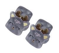 Gants Chaudsdouillets en Peluche Motif Faon Mignon pour Demi-Doigts Conception Confortable et Chaude idéale activités extérieures