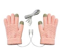 Gants Chauffants 1 Paire de Gants Chauffants USB Double Face avec Fonction d'écran Tactile tricotés Chauds d'hiver pour Le Travail de Bureau en intérieur, Style 'Hiver 1 USB