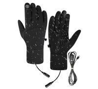 Gants Chauffants, Anti-dérapant Temps Froid, Gants Chauffants USB avec Doigts à Écran Tactile, pour Ski Cyclisme Randonnée Navette Hommes Femmes Adolescents Athlètes