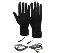 Gants chauffants, antidérapants pour écran tactile, gants de vélo rechargeables par USB avec 3 niveaux de chauffage, pour le travail d'hiver, le ski, la chasse, l'équitation, la randonnée
