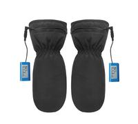 Gants chauffants avec fermeture éclair, batterie rechargeable Black Autonomie de la batterie de 4 heures