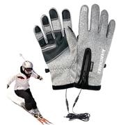 Gants Chauffants avec USB, Chauffe-mains chauffants avec écran tactile | Gants chauffants pour hommes Gants électriques rechargeables d'hiver Sports de plein air Cyclisme Rechargeable Chauffant