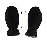 Gants chauffants Chauffant Coupe-vent Charge Électrique Sports Chaussures de Ski Gants longs Femmes Tissu (Noir, Taille unique)