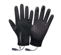 Gants chauffants de vélo, gants chauffants rechargeables avec support d'écran tactile, coupe-vent chaud chauffant, pour femmes et hommes pour l'équitation, la course, le ski et la conduite