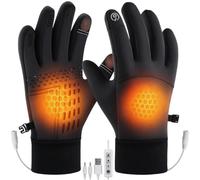 Gants Chauffants D'hiver Écran Tactile Imperméables Coupe-Vent Chauds | Gants Chauffants Moto Pour Trajets D'Hiver, Temps Froid, Travail, Extérieur, Vélo, Ski, Randonnée