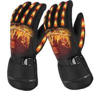 Gants Chauffants d'hiver Électriques Chauds d'hiver Imperméables avec Fonction d'écran Tactile Gants Thermiques pour Cyclisme Pêche Chasse Ski Randonnée Hommes Femmes RHESHIN