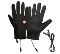 Gants chauffants d'hiver : moufles thermiques en polyester avec doigts complets, main alimentée par USB, Chauffe-eau et imperméable | Vêtements portables par temps froid adaptés à l'équitation,