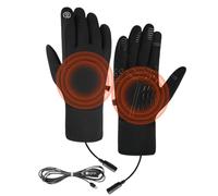 Gants Chauffants Électriques | 1 Paire Chaud Plug-in Respirant,Écran Tactile Thermique Mitaines Chauffantes,Ski Cyclisme Randonnée Traîner Hommes Femmes Adultes Adolescents