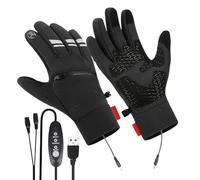 Gants Chauffants Électriques - 3 Niveau de Chauffage Réutilisables Compatibles Écrans Tactiles,Gants Thermiques Portables,pour Chasse Camping Football Golf Travail Motocyclette et Activités